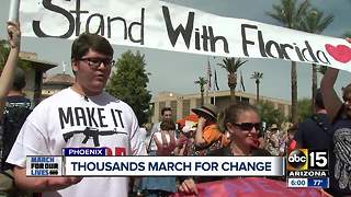 Thousands participate in March For Our Lives event in Phoenix