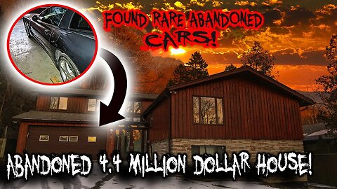 *FOUND STOLEN CARS?!?* ABANDONED 4.4 MILLION DOLLAR HOUSE!