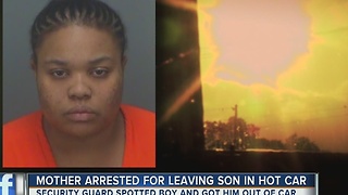 Mother arrested for leaving son in hot car