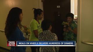 Meals on Wheels delivers hundred of dinners