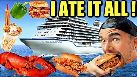 ALL YOU CAN EAT CRUISE SHIP FOOD CHALLENGE - I ATE EVERYTHING ON BOARD! | Carnival Cruise Food