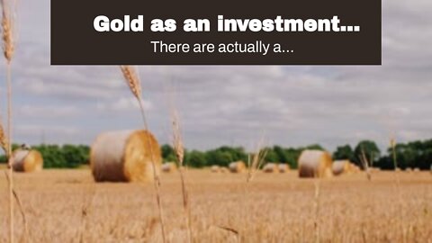 Gold as an investment Fundamentals Explained