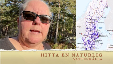 Hitta naturliga vattenkällor i naturen, full med livsenergier