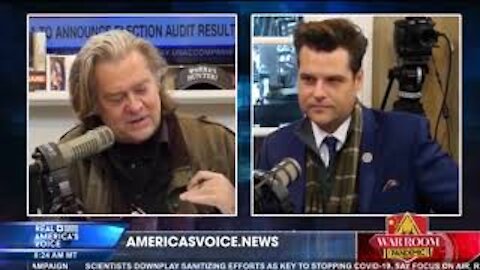 Steve Bannon Asks Matt Gaetz Where Is The Major Support From The Republicans For Trump?