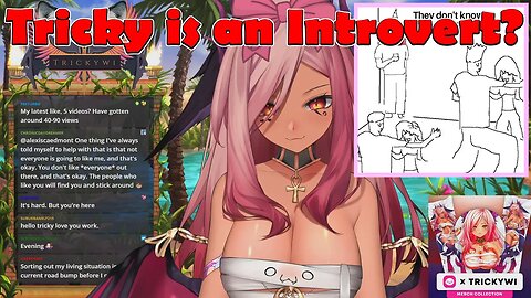 @Trickywi is an Introvert? #vtuber #clips