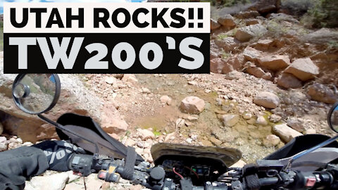 Utah Rocks TW200's Off-Road Trail Ride