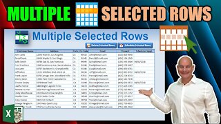 How To Highlight and Work With Multiple Selected Rows In Excel