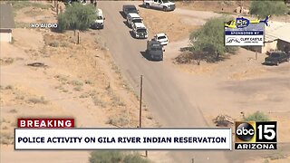RAW: Large police presence on Gila River reservation