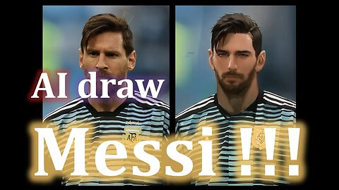 Draw Lionel Messi and other famous people with AI~~~!!