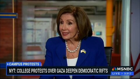 Pelosi to Pro Hamas Protestors: Don't Interrupt DNC Convention