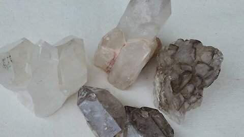 A Collection of Large Big Quartz Crystals Different Types & Varieties