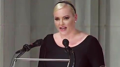 Meghan McCain uses her dad's funeral to jab at Trump