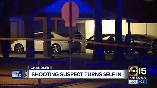 Shooting suspect turns self in