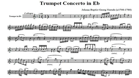 [TRUMPET CONCERTOS] Johann B. Georg Neruda, Trumpet Concerto in Eb (Heinz karl Schwebel, trumpet)