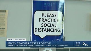 Bixby teacher tests positive for COVID-19