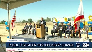 Public forum for KHSD boundary change