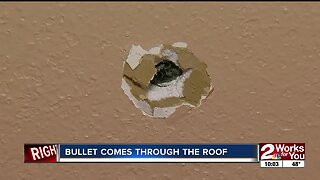 Bullet comes through roof at NYE celebration
