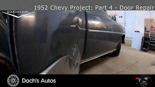1952 Chevy Styleline Deluxe Rebuild: Part 4 - Door Dent Repair