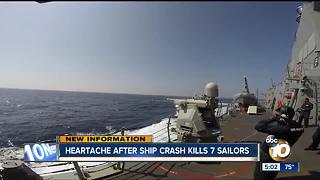 Heartache after ship crash kills 7 sailors