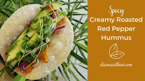 Love This Creamy Roasted Red Pepper Hummus (We like it spicy)