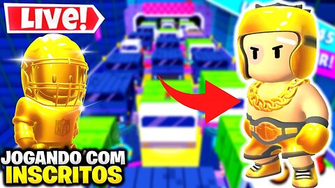 LIVE STUMBLE GUYS | SALINHA COM OS CRIA AO VIVO | NOVAS SKINS | #60k