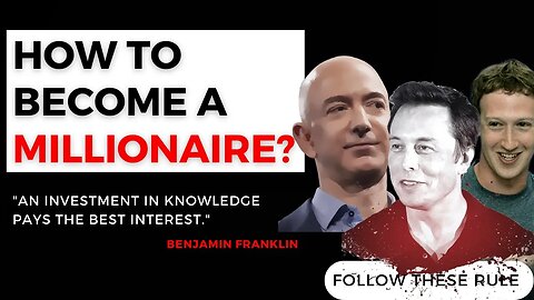 Top Millionaire's life rules | No one tell you | don't miss them #millionaire#elonmusk#jeffbezos