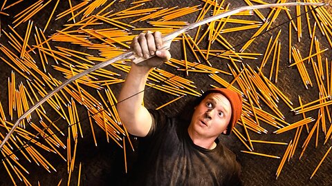 I Built a Bow Out of 547 Pencils! (WILL IT BOW) Ep. 7