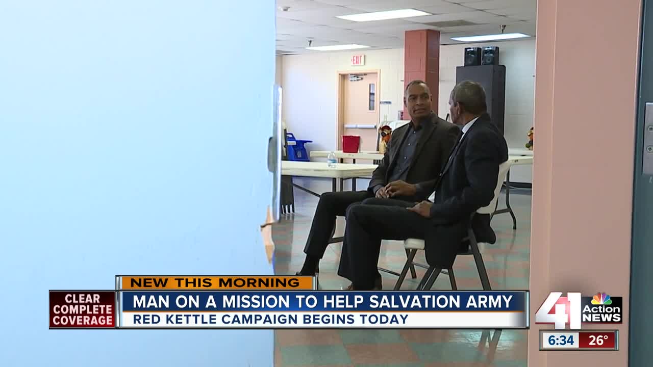 Man on a mission to help Salvation Army