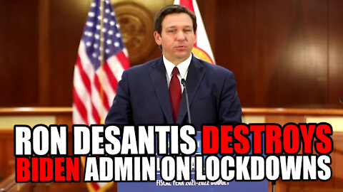 Ron DeSantis DESTROYS Biden Admin for Wanting Florida to CLOSE DOWN