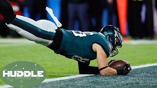 Catch or NO Catch!? Tight End Zach Ertz's Super Bowl Touchdown Sparks Controversy -The Huddle