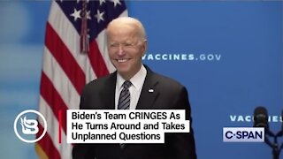 Biden’s Team CRINGES As He Turns Around and Takes Unplanned Questions-1439