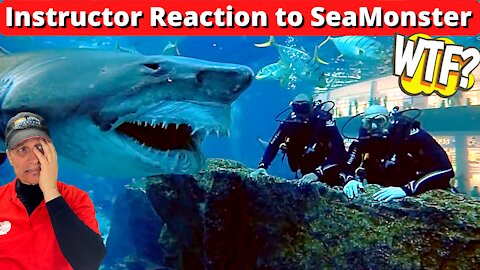 Scuba Instructor Reacts to SeaMonster Shark - Dubai Aquarium and Underwater Zoo