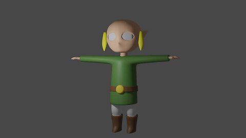 Blender Male Grindset - Toon Link