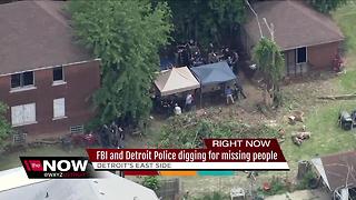 FBI digging in Detroit in connection with missing persons cases