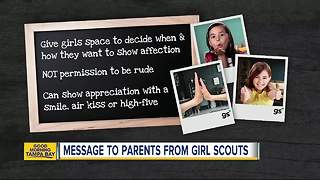 Girl Scouts: Don't force your daughter to hug a relative during the holidays