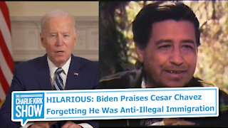 HILARIOUS: Biden Praises Cesar Chavez Forgetting He Was Anti-Illegal Immigration