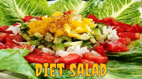 Diet salad | Lettuce salad | Tomato salad | delicious salad | salad recipe #shorts