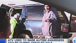 ATV to raise autism awareness stolen in Detroit