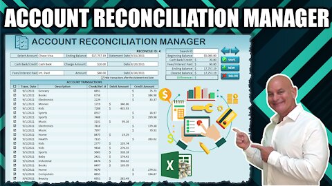 Learn How To Create Your Own Account Reconciliation Application In Excel From Scratch +FREE Download