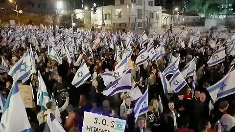 Mass protest in Tel Aviv against govt's judicial reforms