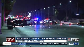 Pedestrian dies after being hit by two vehicles