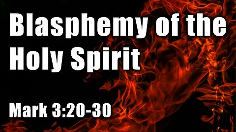 Blasphemy of the Holy Spirit