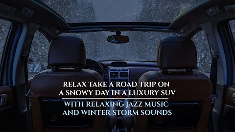 Cozy Winter Ambience ❄ | Relaxing Jazz Music 🎵 And Winter Storm Sounds