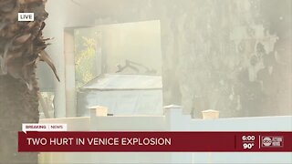 Two people injured after explosion in Venice