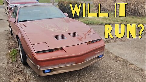 Will It Run 85 Firebird Trans Am?