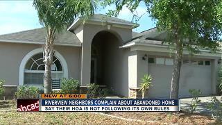 Riverview neighbors upset about abandoned home owned by HOA