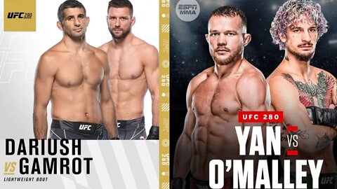 Sean O’Malley Vs Petr Yan & Beneil Dariush Vs Mateusz Gamrot UFC 280 PPV Main Card, Todays MMA News