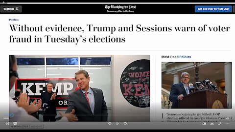 Without Evidence Trump and Sessions warn of voter fraud in Tuesday's elections