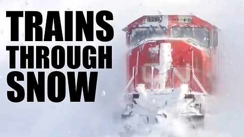 Trains In Snow | Snow Ploughs Vs Snow Drifts | Compilation