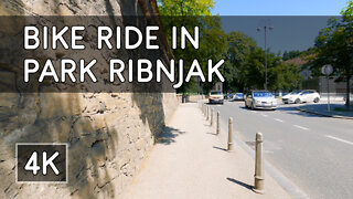 Bike Ride in Park Ribnjak - Zagreb, Croatia - 4K UHD